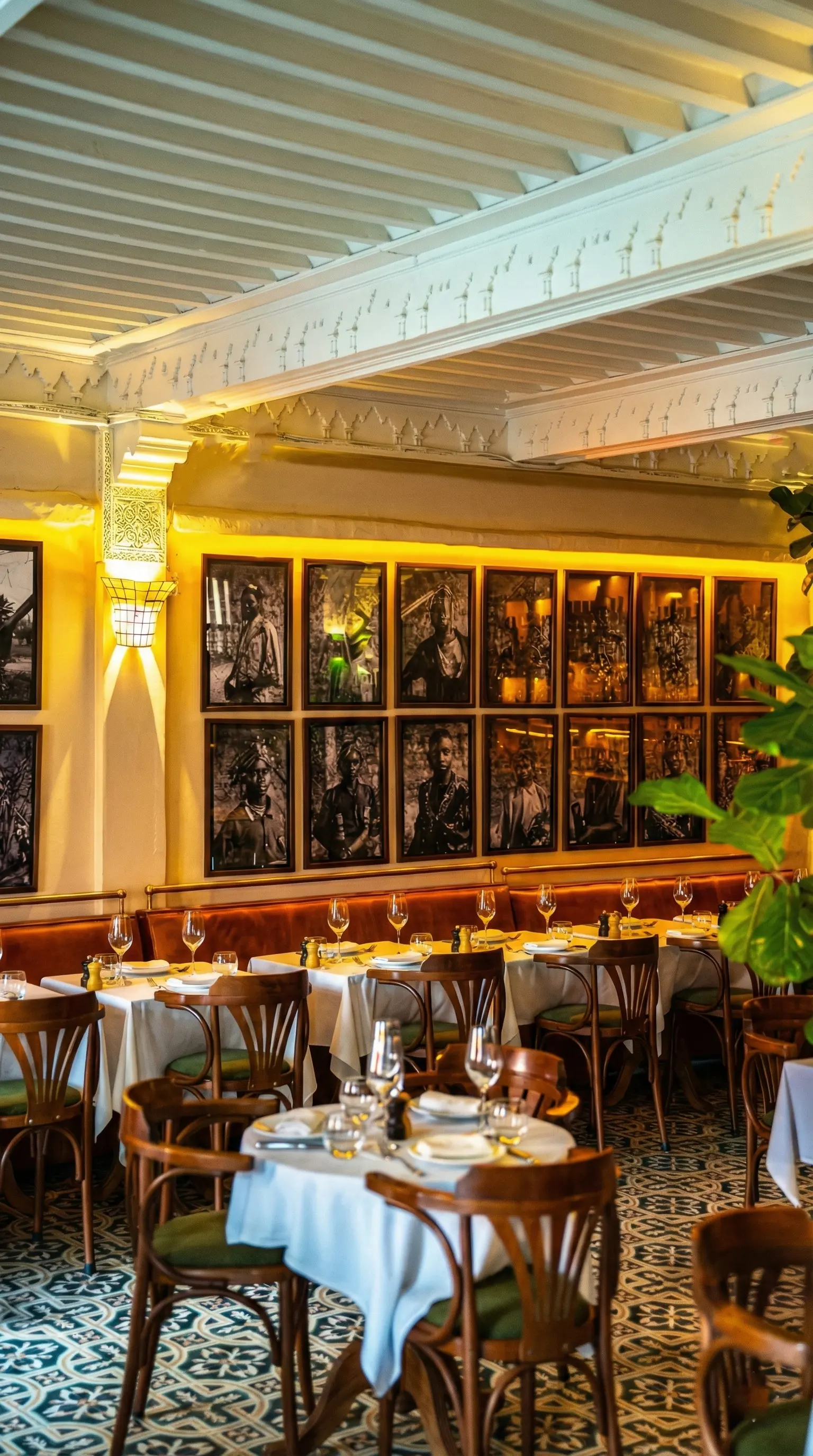 Evening view from Le Salama Marrakech rooftop restaurant