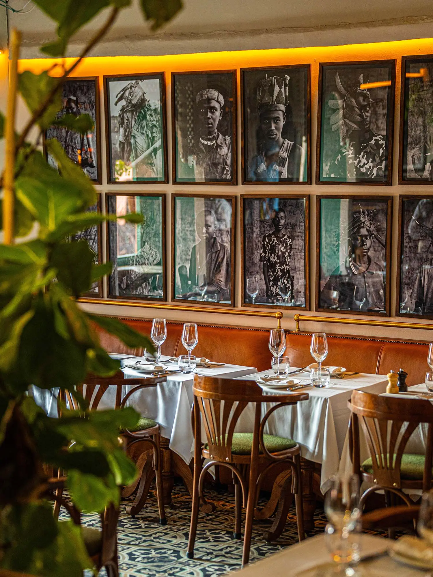 Restaurant view from the rooftop of Le Salama Marrakech